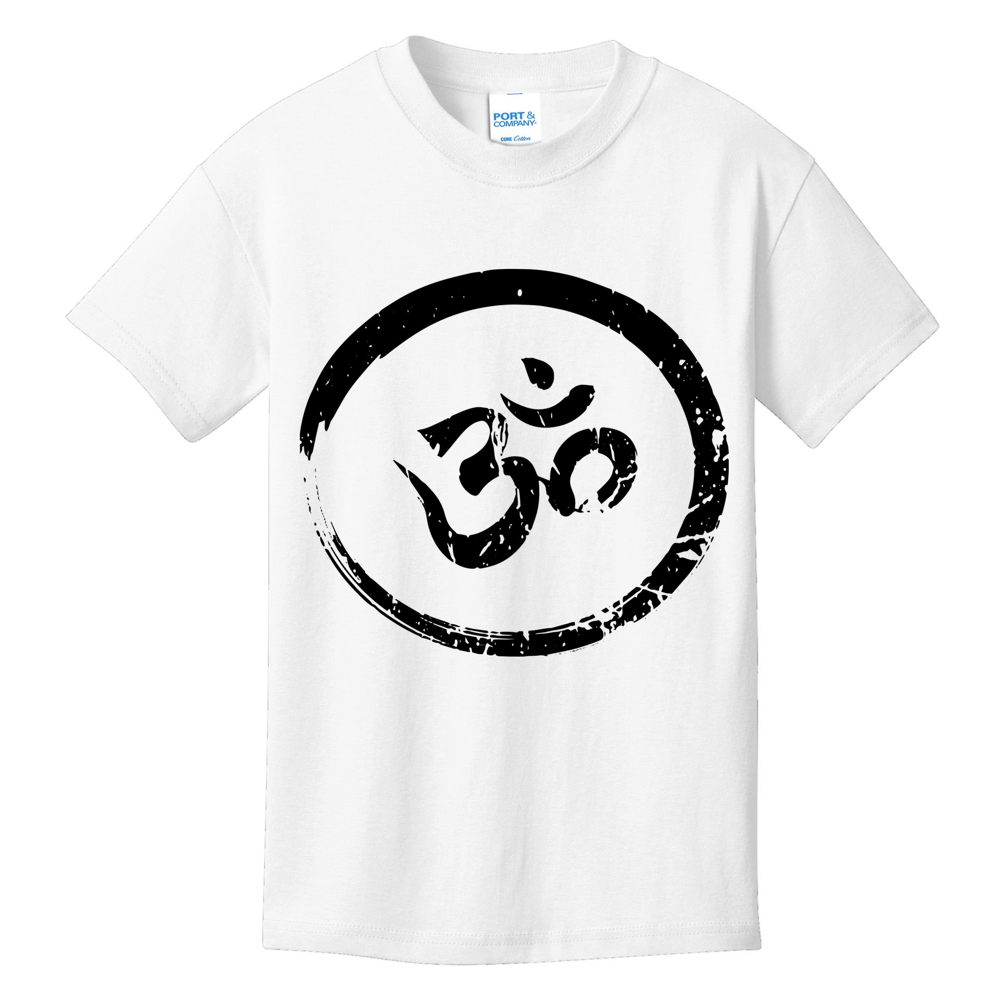 Ohm Om Aum Yoga Meditation Spiritual Namaste Gift Hoodie Kids T-Shirt