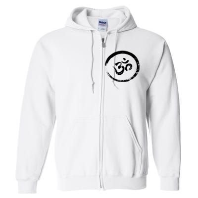 Ohm Om Aum Yoga Meditation Spiritual Namaste Gift Hoodie Full Zip Hoodie