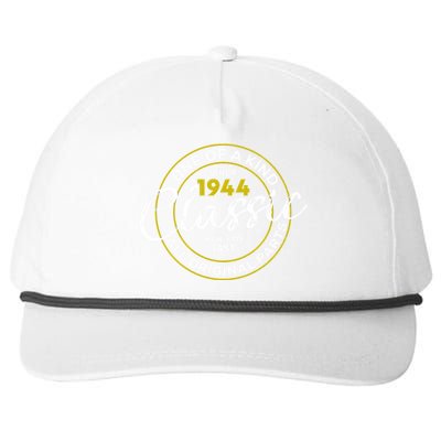 One Of A Kind Since 1944 Classic 80th Birthday Snapback Five-Panel Rope Hat