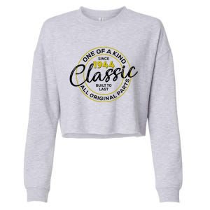 One Of A Kind Since 1944 Classic 80th Birthday Cropped Pullover Crew