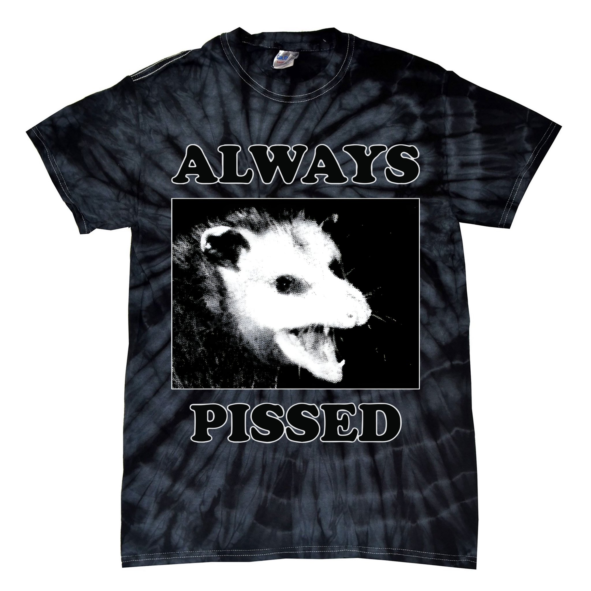 Opossum Opossum Always Pissed Tie-Dye T-Shirt