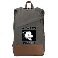 Opossum Opossum Always Pissed Cotton Canvas Backpack