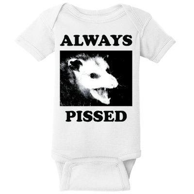 Opossum Opossum Always Pissed Baby Bodysuit
