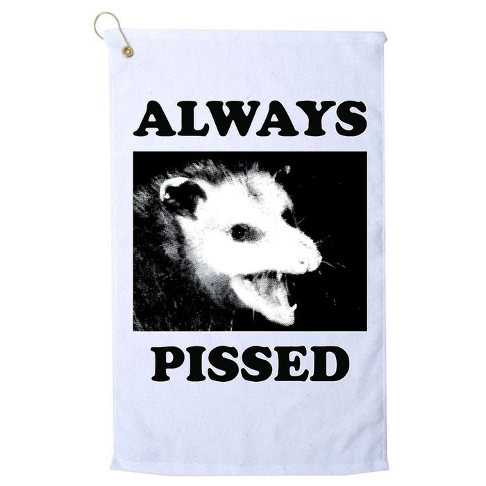 Opossum Opossum Always Pissed Golf Towel