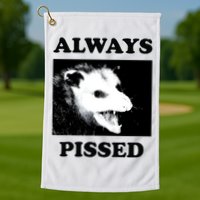 Opossum Opossum Always Pissed Golf Towel