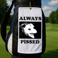 Opossum Opossum Always Pissed Golf Towel