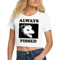 Opossum Opossum Always Pissed Women's Crop Top Tee