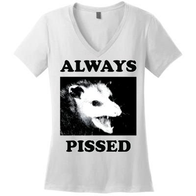 Opossum Opossum Always Pissed Women's V-Neck T-Shirt