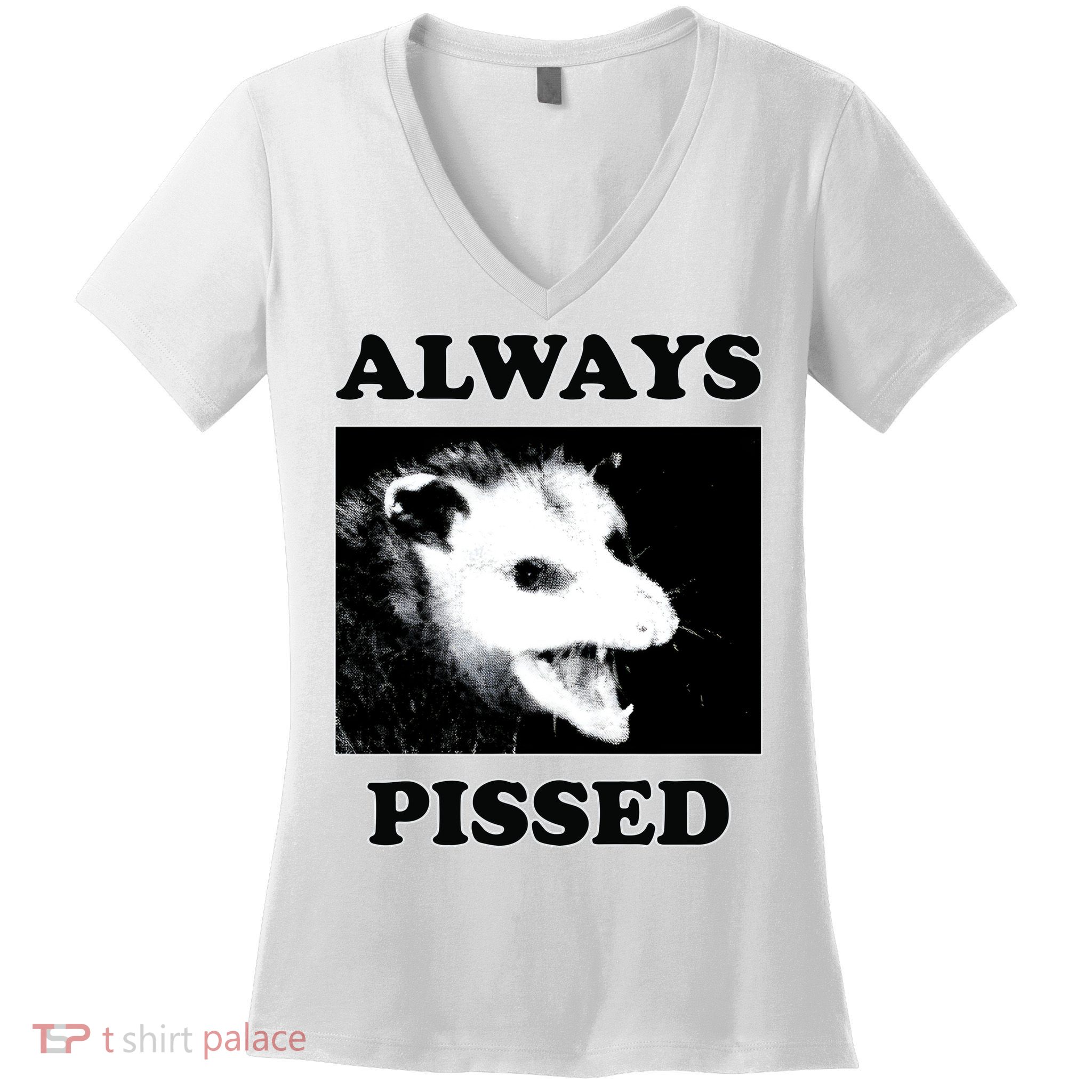 Opossum Opossum Always Pissed Women's V-Neck T-Shirt