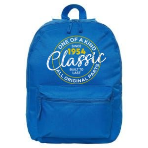 One Of A Kind Since 1954 Classic 70th Birthday 16 in Basic Backpack