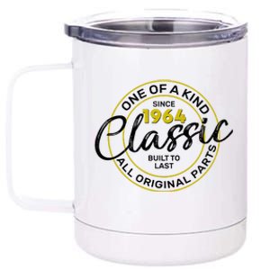 One Of A Kind Since 1964 Classic 60th Birthday 12 oz Stainless Steel Tumbler Cup