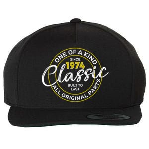 One Of A Kind Since 1974 Classic 50th Birthday Wool Snapback Cap