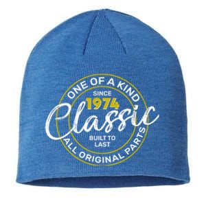 One Of A Kind Since 1974 Classic 50th Birthday Sustainable Beanie