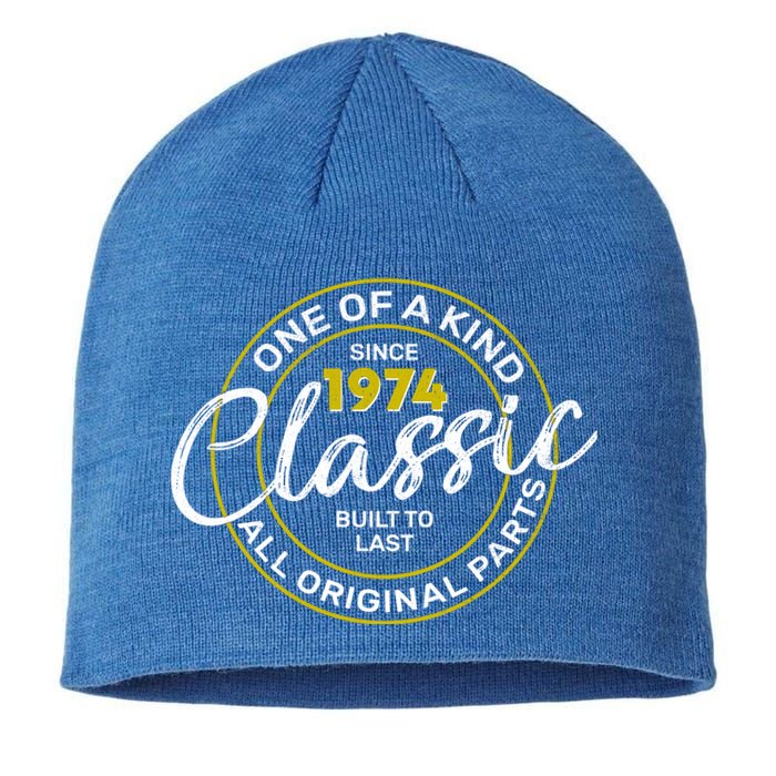 One Of A Kind Since 1974 Classic 50th Birthday Sustainable Beanie