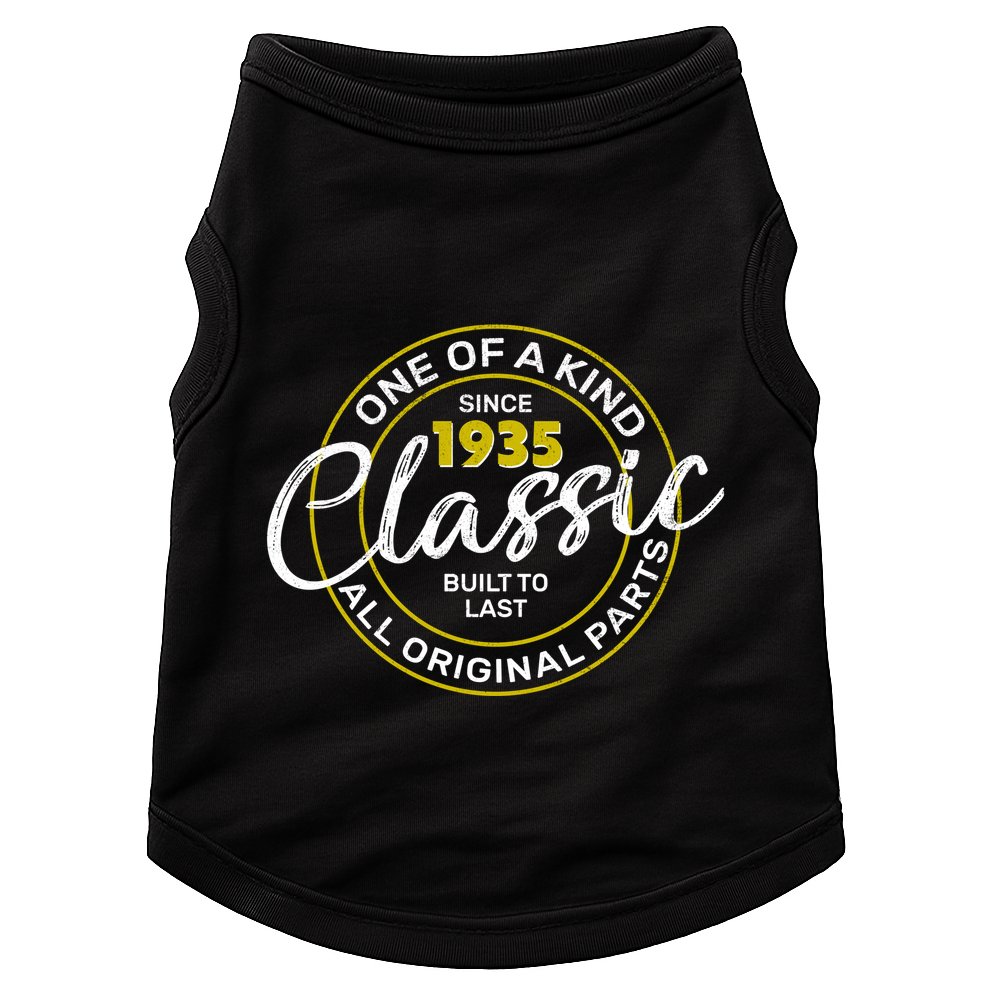 One Of A Kind Since 1935 Classic 90th Birthday Doggie Tank