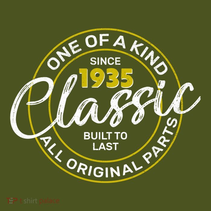 One Of A Kind Since 1935 Classic 90th Birthday T-Shirt