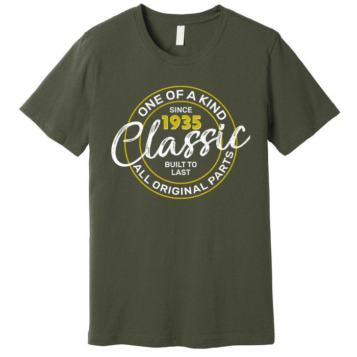 One Of A Kind Since 1935 Classic 90th Birthday Premium T-Shirt