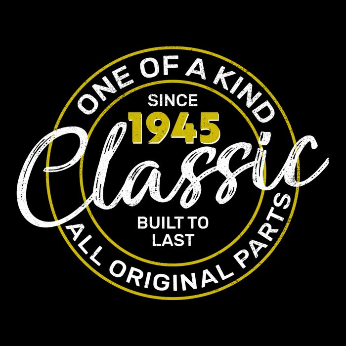 One Of A Kind Since 1945 Classic 80th Birthday Apron