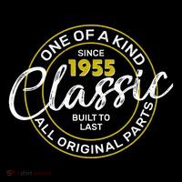 One Of A Kind Since 1955 Classic 70th Birthday Tall T-Shirt