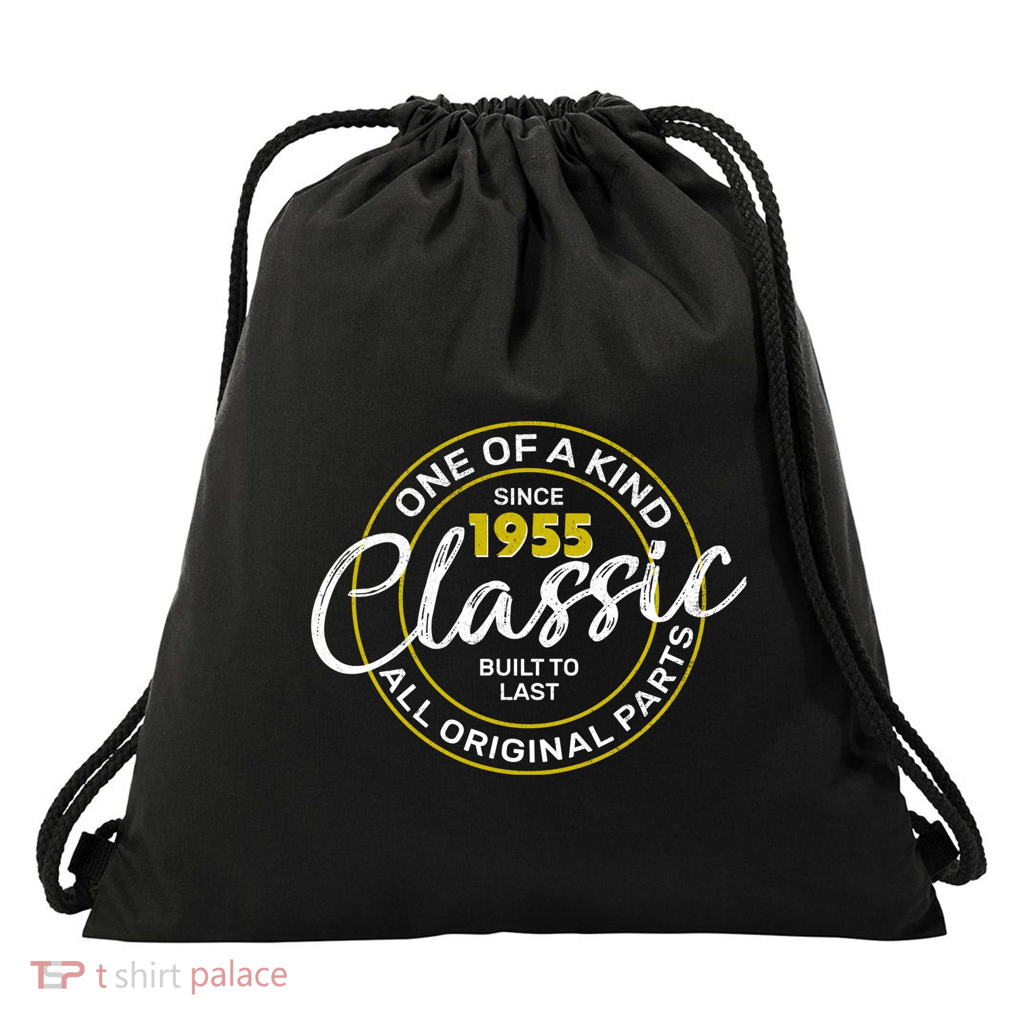 One Of A Kind Since 1955 Classic 70th Birthday Drawstring Bag
