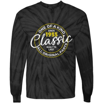One Of A Kind Since 1955 Classic 70th Birthday Tie-Dye Long Sleeve Shirt