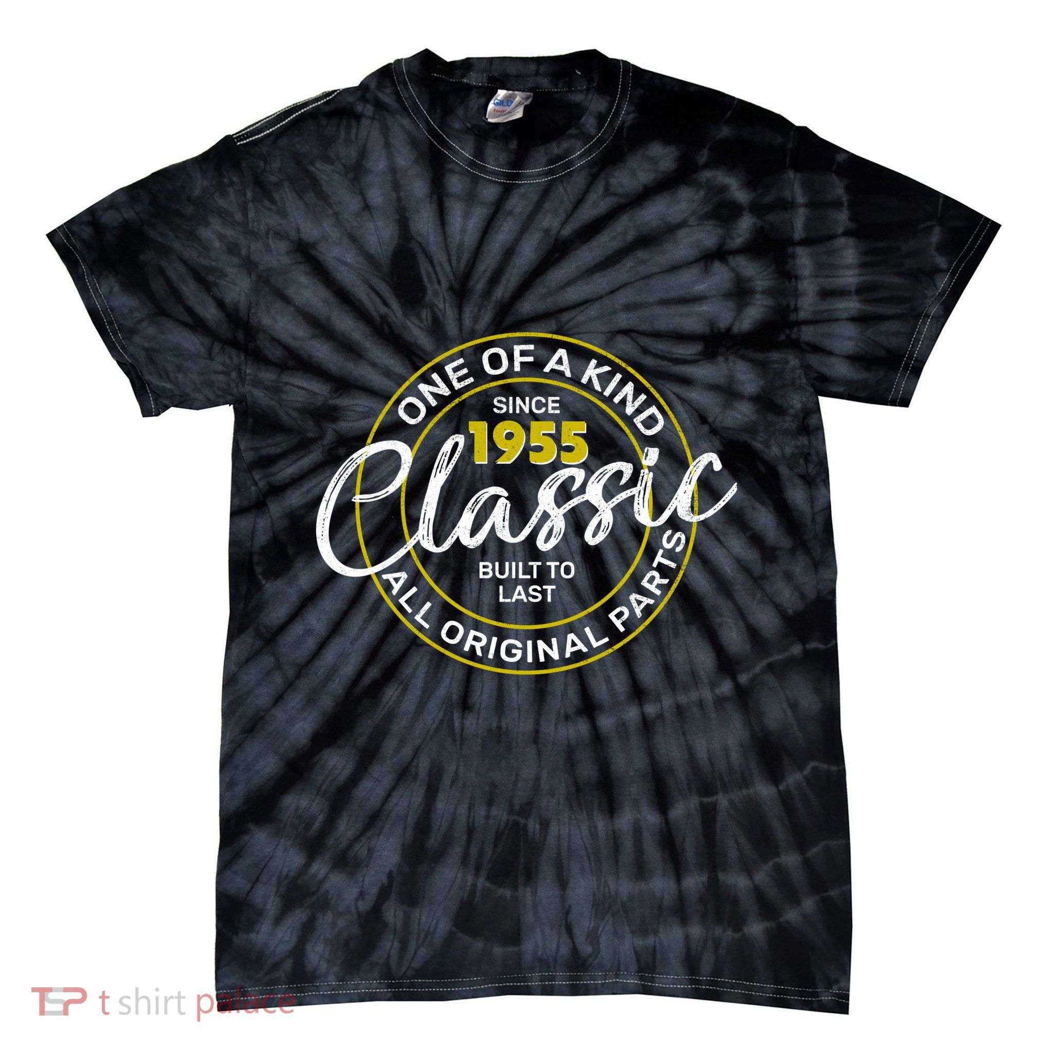 One Of A Kind Since 1955 Classic 70th Birthday Tie-Dye T-Shirt