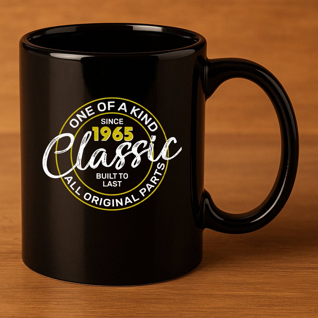 One Of A Kind Since 1965 Classic 60th Birthday 11oz C Handle Ceramic Mug