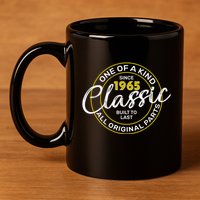 One Of A Kind Since 1965 Classic 60th Birthday 11oz C Handle Ceramic Mug