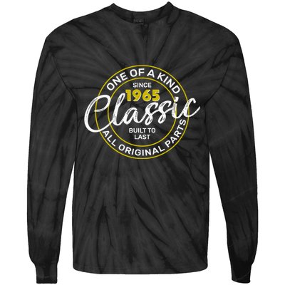 One Of A Kind Since 1965 Classic 60th Birthday Tie-Dye Long Sleeve Shirt