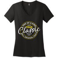 One Of A Kind Since 1965 Classic 60th Birthday Women's V-Neck T-Shirt