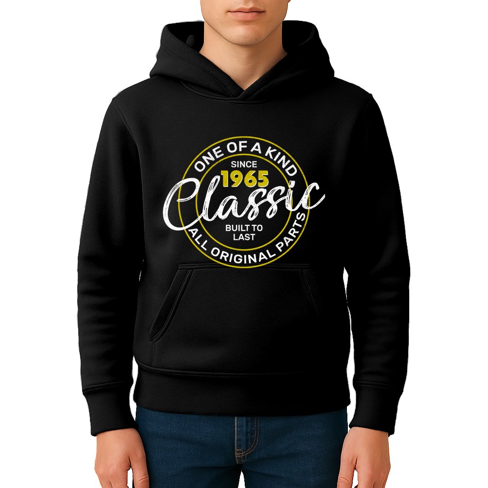 One Of A Kind Since 1965 Classic 60th Birthday Kids Hoodie