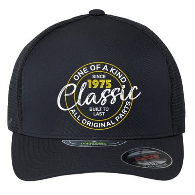 One Of A Kind Since 1975 Classic 50th Birthday Flexfit Unipanel Trucker Cap