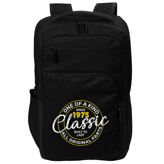 One Of A Kind Since 1975 Classic 50th Birthday Impact Tech Backpack