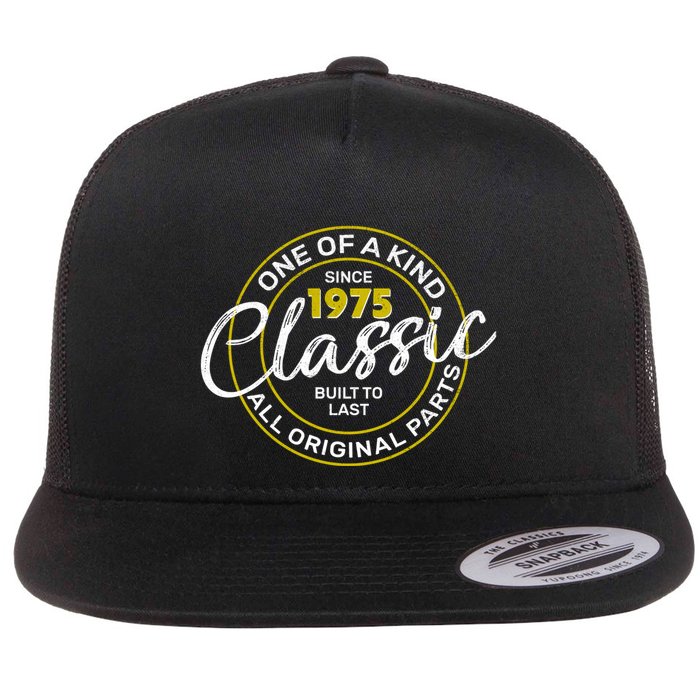 One Of A Kind Since 1975 Classic 50th Birthday Flatbill Hat