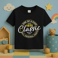 One Of A Kind Since 1975 Classic 50th Birthday Toddler T-Shirt