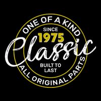 One Of A Kind Since 1975 Classic 50th Birthday Wool Snapback Cap