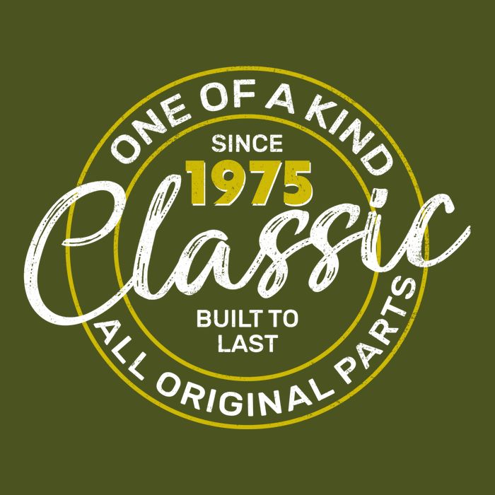 One Of A Kind Since 1975 Classic 50th Birthday Premium T-Shirt