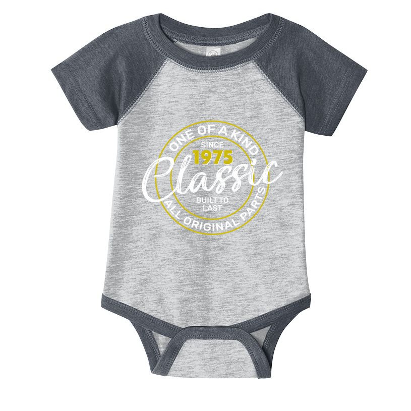 One Of A Kind Since 1975 Classic 50th Birthday Infant Baby Jersey Bodysuit