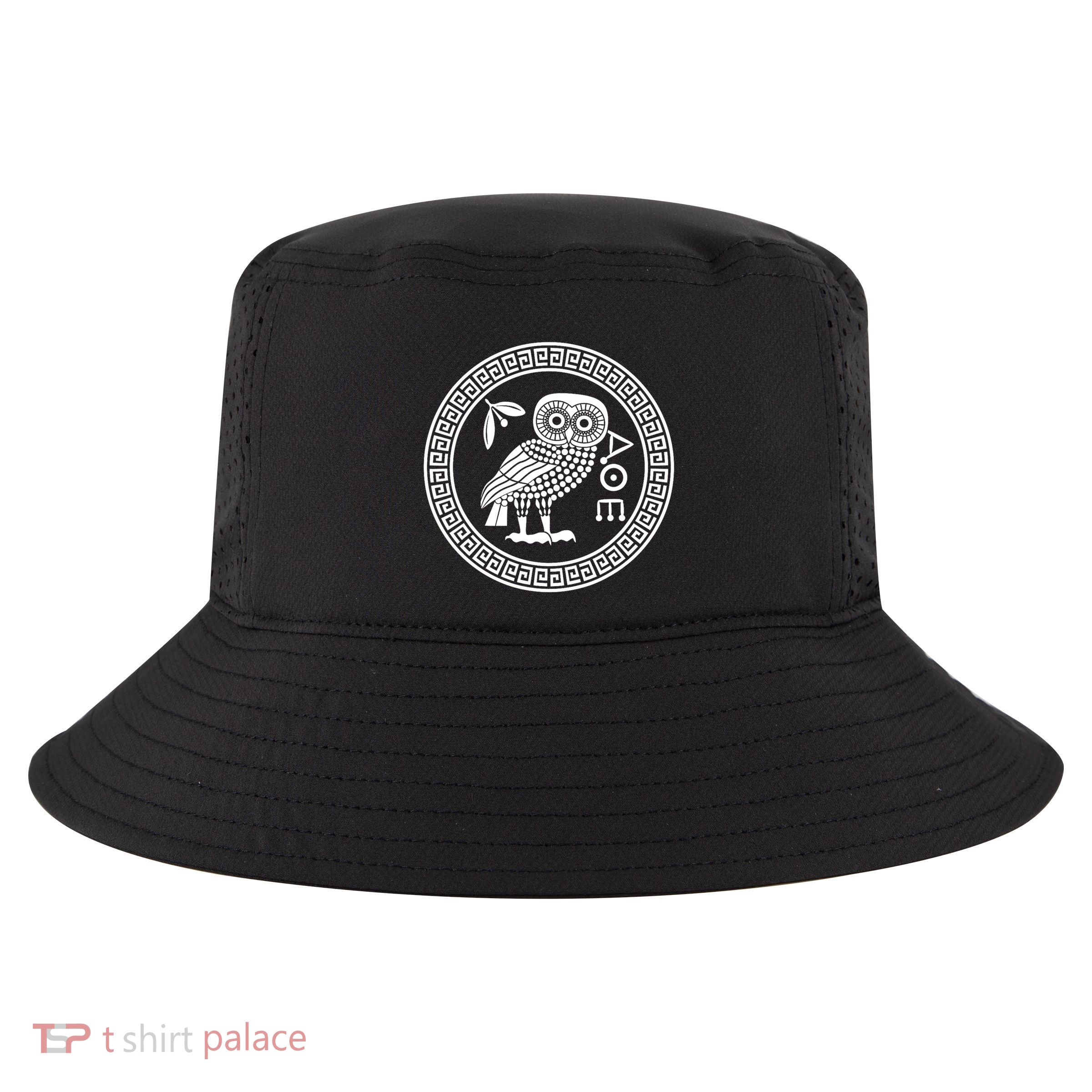 Owl Of Athena Ancient Greek Mythology Is AthenaS Owl Greece Cool Comfort Performance Bucket Hat