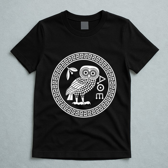 Owl Of Athena Ancient Greek Mythology Is AthenaS Owl Greece T-Shirt