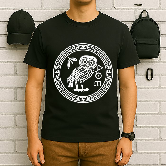 Owl Of Athena Ancient Greek Mythology Is AthenaS Owl Greece T-Shirt