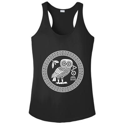 Owl Of Athena Ancient Greek Mythology Is AthenaS Owl Greece Ladies PosiCharge Competitor Racerback Tank