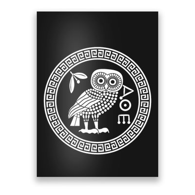 Owl Of Athena Ancient Greek Mythology Is AthenaS Owl Greece Poster