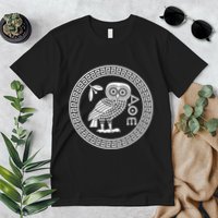 Owl Of Athena Ancient Greek Mythology Is AthenaS Owl Greece Premium T-Shirt