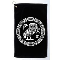 Owl Of Athena Ancient Greek Mythology Is AthenaS Owl Greece Golf Towel
