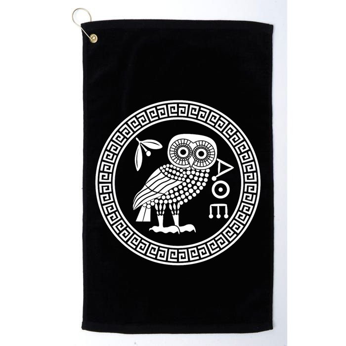Owl Of Athena Ancient Greek Mythology Is AthenaS Owl Greece Golf Towel