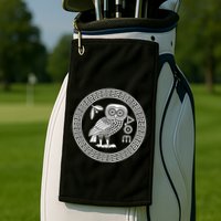 Owl Of Athena Ancient Greek Mythology Is AthenaS Owl Greece Golf Towel