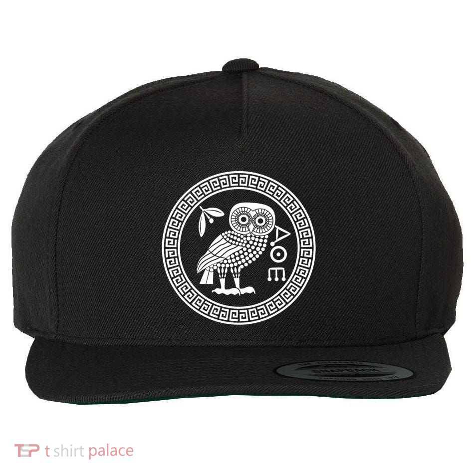 Owl Of Athena Ancient Greek Mythology Is AthenaS Owl Greece Wool Snapback Cap