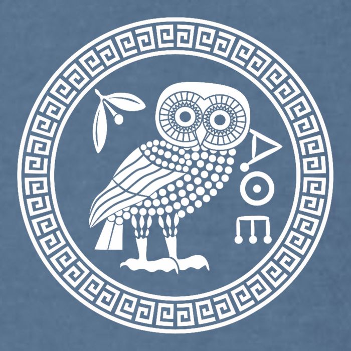 Owl Of Athena Ancient Greek Mythology Is AthenaS Owl Greece Garment-Dyed Sweatshirt