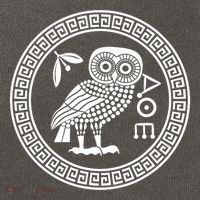 Owl Of Athena Ancient Greek Mythology Is AthenaS Owl Greece Cotton Canvas Backpack